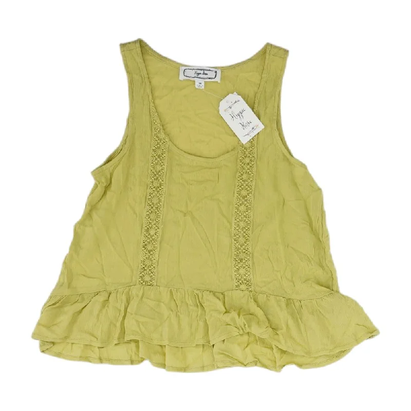 Sale Event Green Solid Sleeveless Blouse