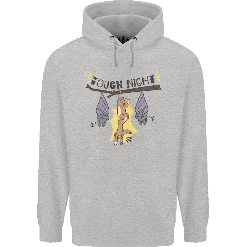 Mega Sale Tough Night Funny Dog Bat Hangover Alcohol Beer Mens 80% Cotton Hoodie