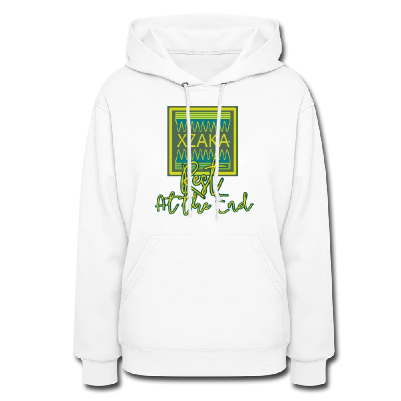 Today Only XZAKA - Women "Rest at the End" Motivational Hoodie -BK 5030