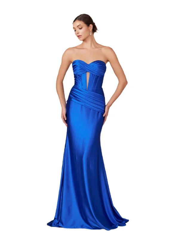 Big Savings Nox Anabel T1500 Size 0 Royal Long Formal Corset Dress Cut Out Strapless Prom Evening Gown Sweetheart