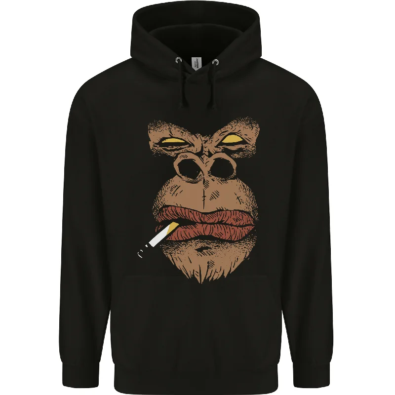 Fantastic Offers Smoking Gorilla Mens 80% Cotton Hoodie
