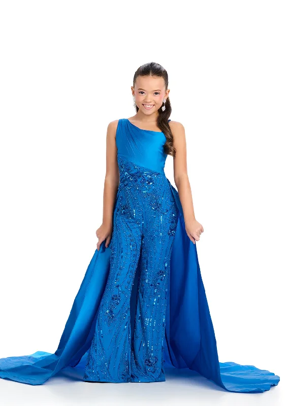 Don’t Miss Out Ashley Lauren Kids 8287 Girls Pageant Jumpsuit Overskirt Fun Fashion Beaded Formal Wear