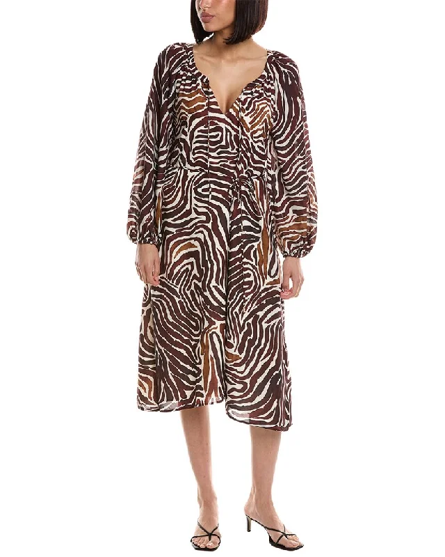 Don't Wait Tommy Bahama Zen Zebra Midi Dress