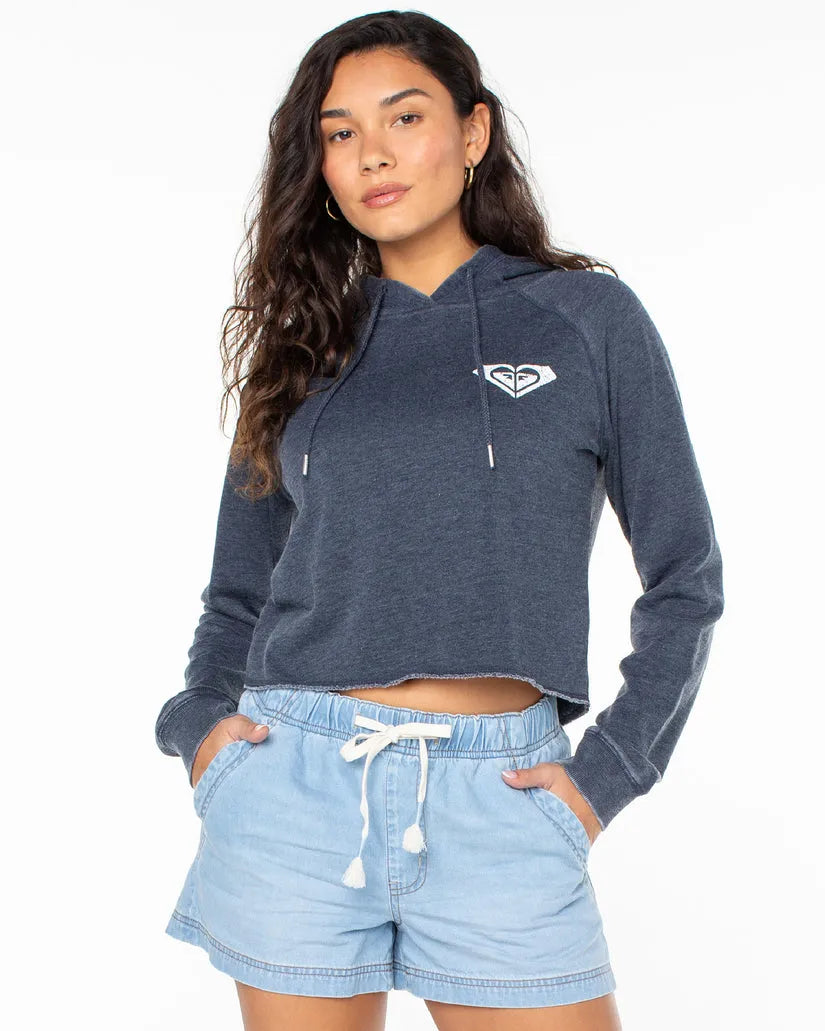 Get It Before It’s Gone Roxy Womens Sweatshirt We Arrived Cropped Hoodie