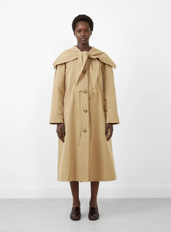 Limited Quantity Alana Trenchcoat Taffeta Sand