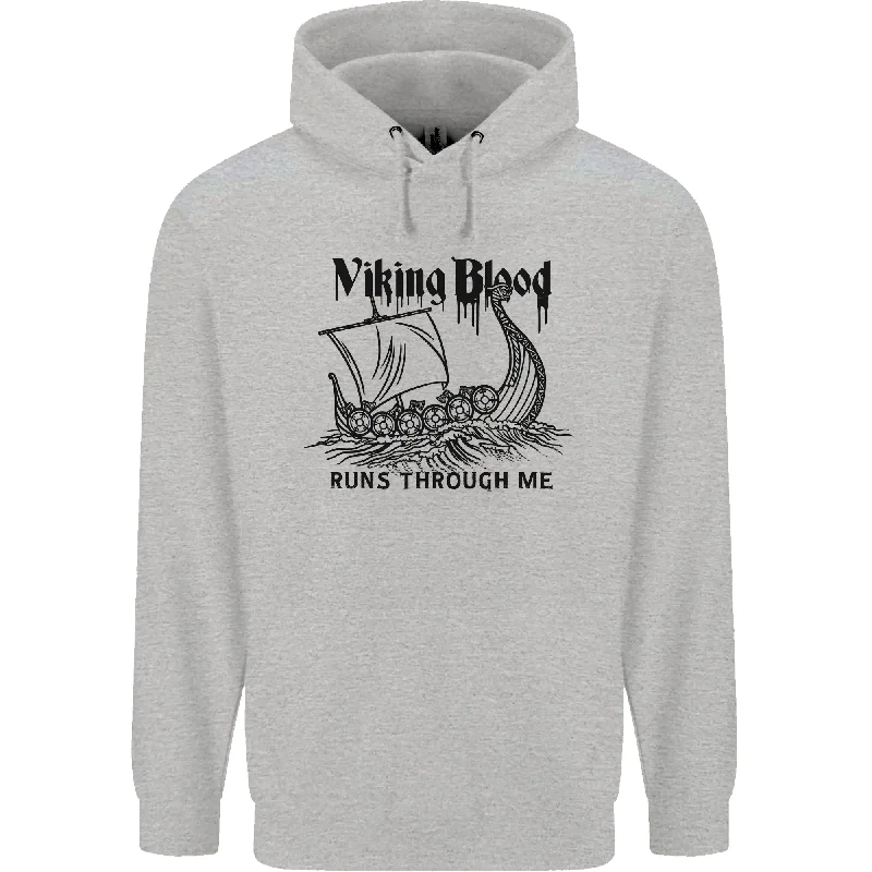 Special Promotion Viking Blood Runs Through Me Ship Sailing Mens 80% Cotton Hoodie