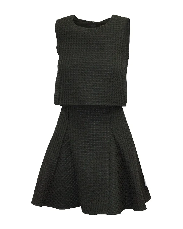 Sale Event Maje Robe Trompe L'oeil Dress in Black Polyester
