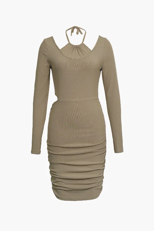 Act Now Halter Neck Mini Dress