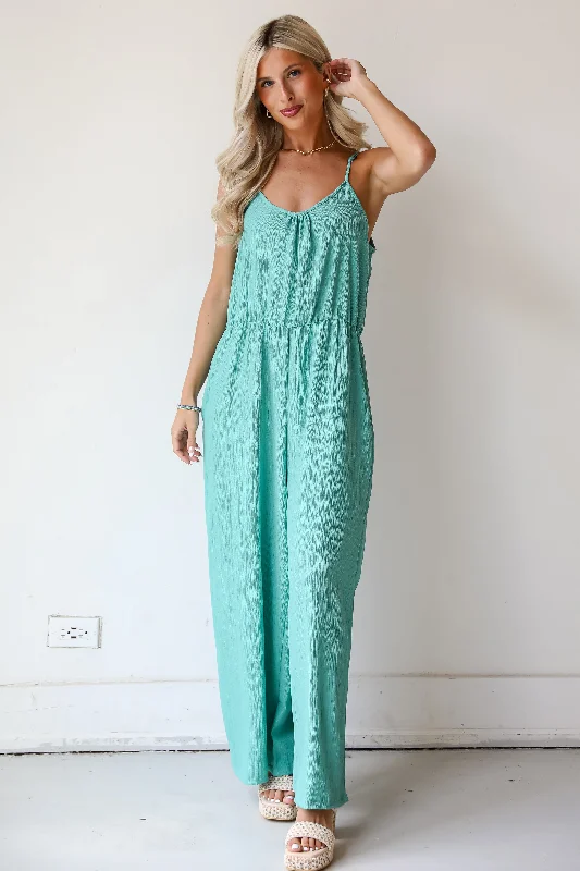 Extra Savings FINAL SALE - Sunny Serenity Seafoam Jumpsuit
