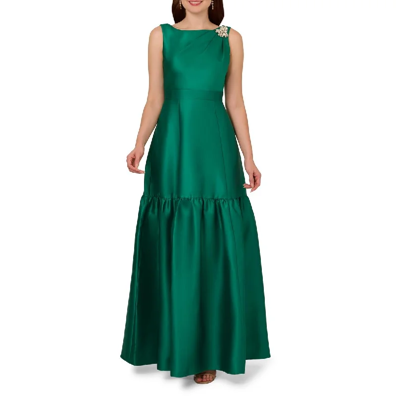 Clearance Items Womens Mikado Flounce Evening Dress