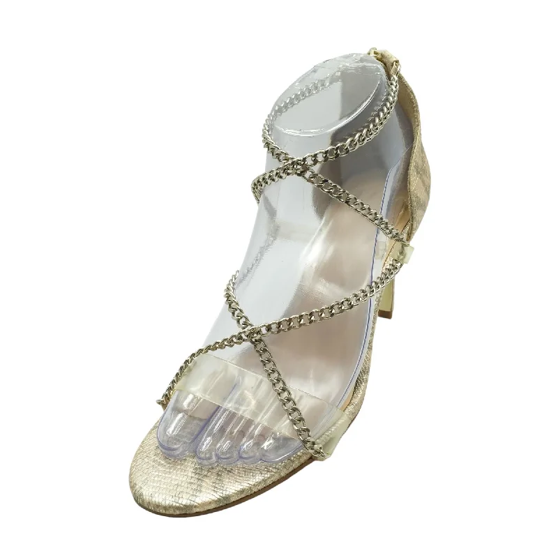 Seasonal Sale Gold Pump Heels