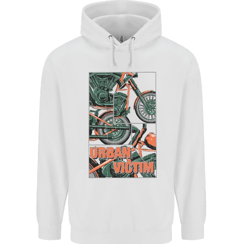 Daily Deals Urban Victim Motorcycle Motorbike Biker Mens 80% Cotton Hoodie