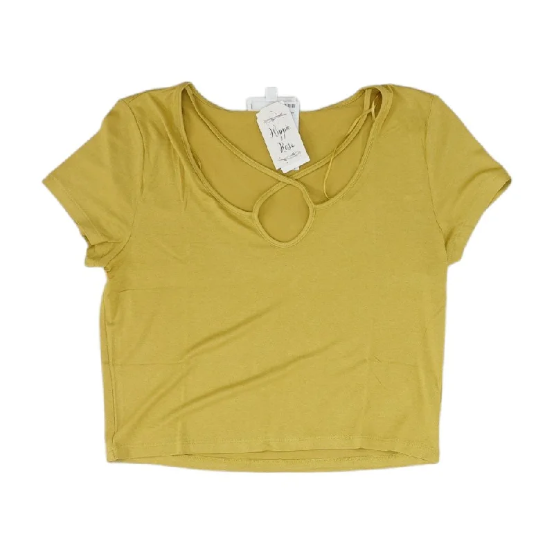 Hurry In Olive Solid T-Shirt