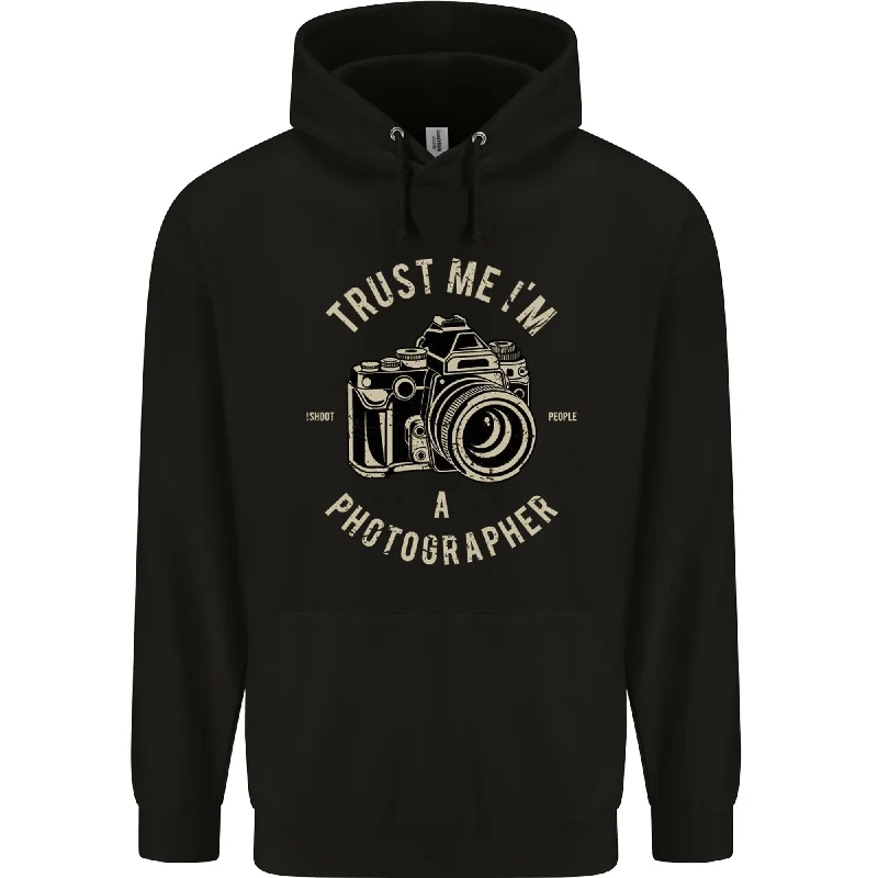 Bargain Prices Trust Me Im a Photographer Photography Mens 80% Cotton Hoodie