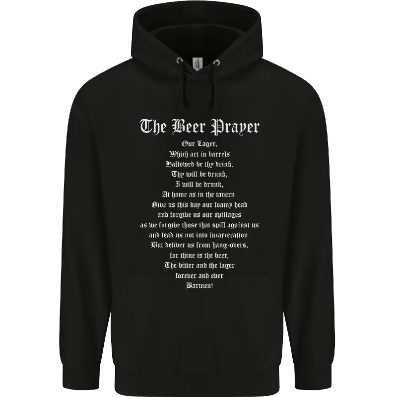 Referral Discount The Beer Prayer Funny Alcohol Mens 80% Cotton Hoodie