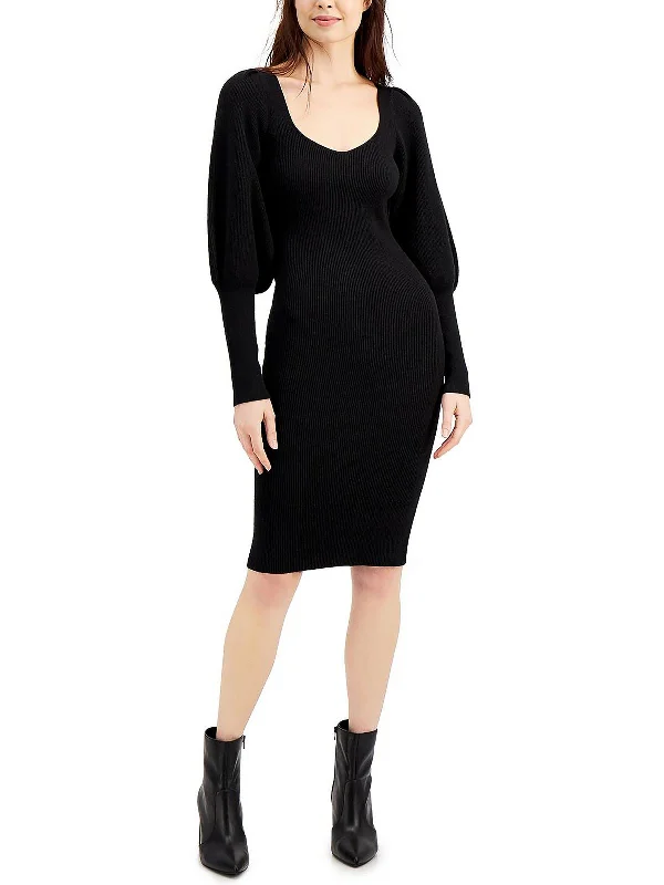 Stock Up and Save Joss Womens Scoop Neck Knee-Length Sweaterdress