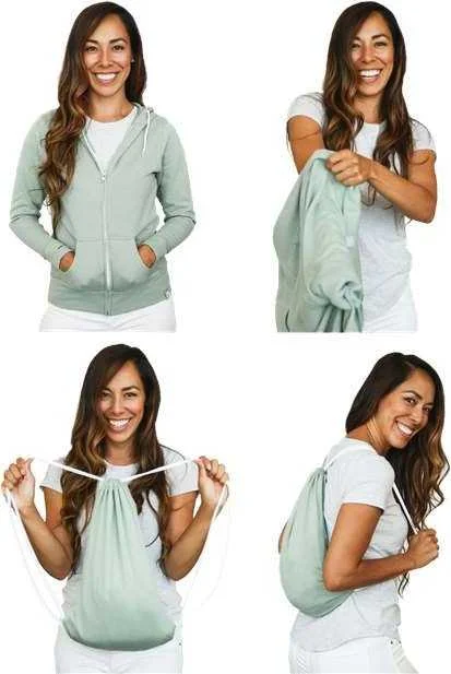 Friends and Family Sale Quikflip LWFZH 2-in-1 Women's Hero Hoodie Lite Full-Zip - Sage