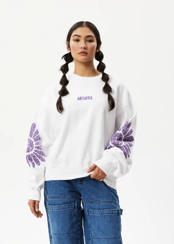 Time-Limited Offer AFENDS Womens Daisy - Crew Neck Jumper - White