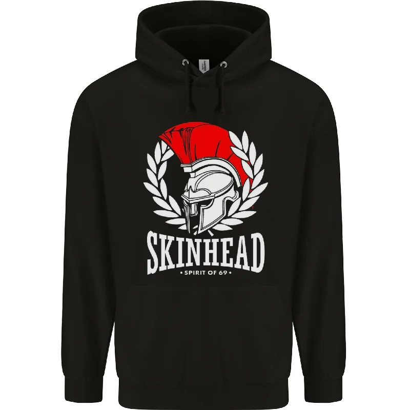 Big Discounts Skinhead Roman Trojan Helmet Punk Music Mens 80% Cotton Hoodie