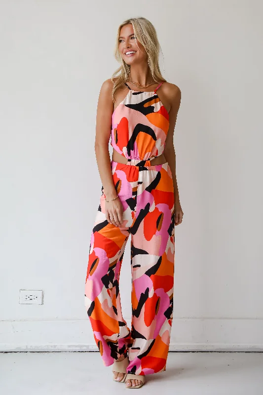 Weekend Deal FINAL SALE - Outstanding Cutie Orange Jumpsuit