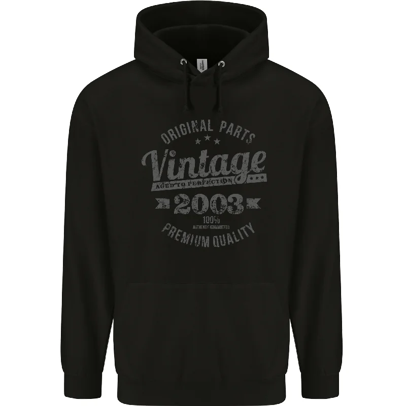 Low Prices Vintage Year 21st Birthday 2003 Mens 80% Cotton Hoodie Black