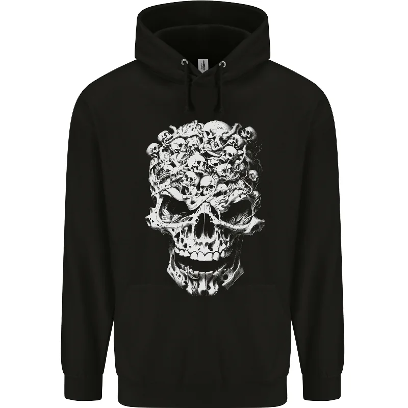 Today’s Deal Skull Made of Skulls Heavy Metal Rock Music Mens 80% Cotton Hoodie