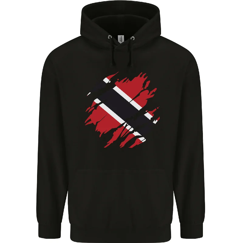 Exclusive Deal Torn Trinidad and Tobago Day Football Mens 80% Cotton Hoodie