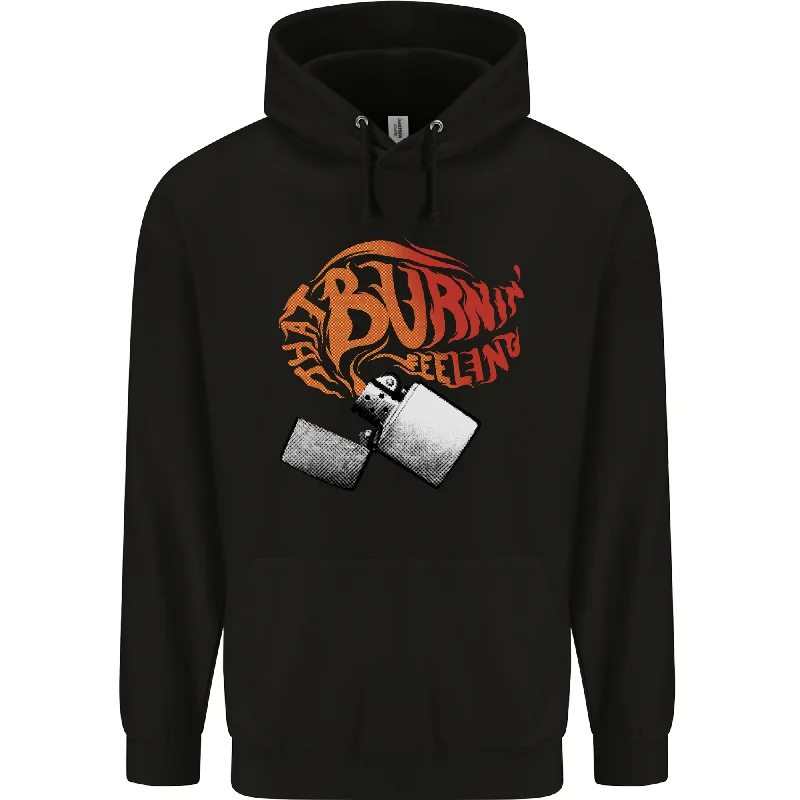 Limited Quantity That Burning Feeling Cigarette Lighter Mens 80% Cotton Hoodie