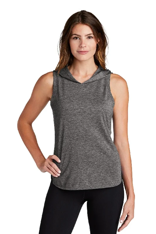 Savings Alert Sport-Tek  Ladies PosiCharge  Tri-Blend Wicking Draft Hoodie Tank. LST410