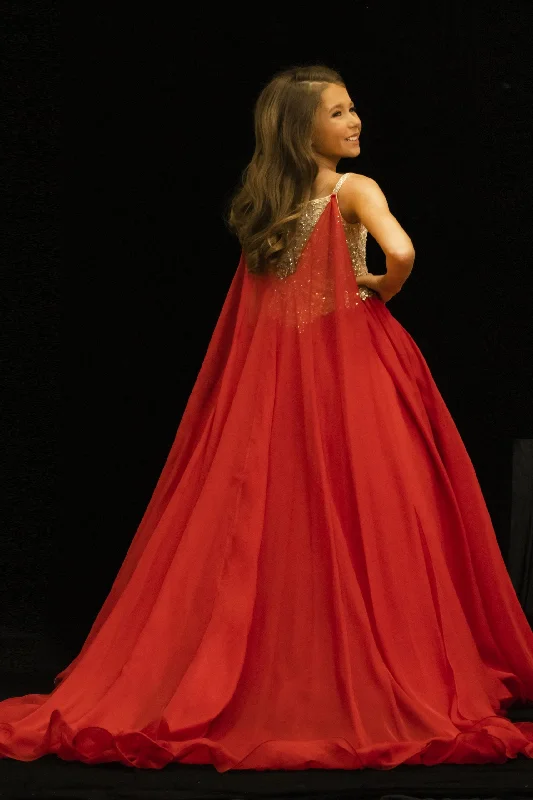 Price Meltdown Johnathan Kayne Sugar Kayne Cape 4 RED Kids Pageant Cape Detachable fun fashion Accessory