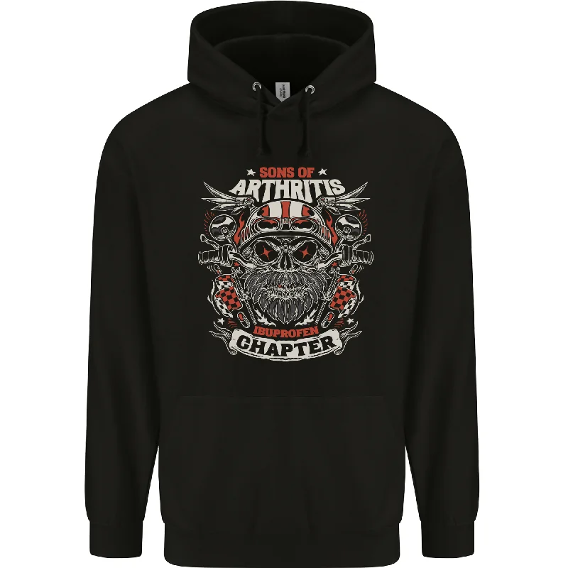 Exclusive Online Offer Sons of Arthritis Funny Biker Motorcycle Mens 80% Cotton Hoodie