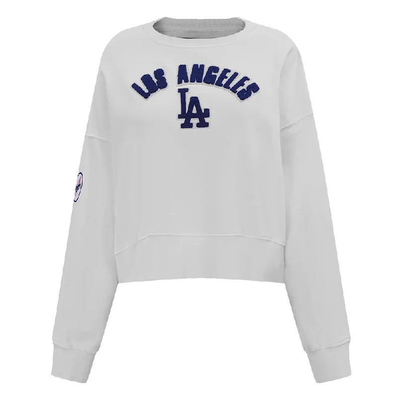 Price Cut SUDADERA DE CUELLO REDONDO MLB LOS ANGELES DODGERS CLASSIC ESSENTIALS PARA MUJER