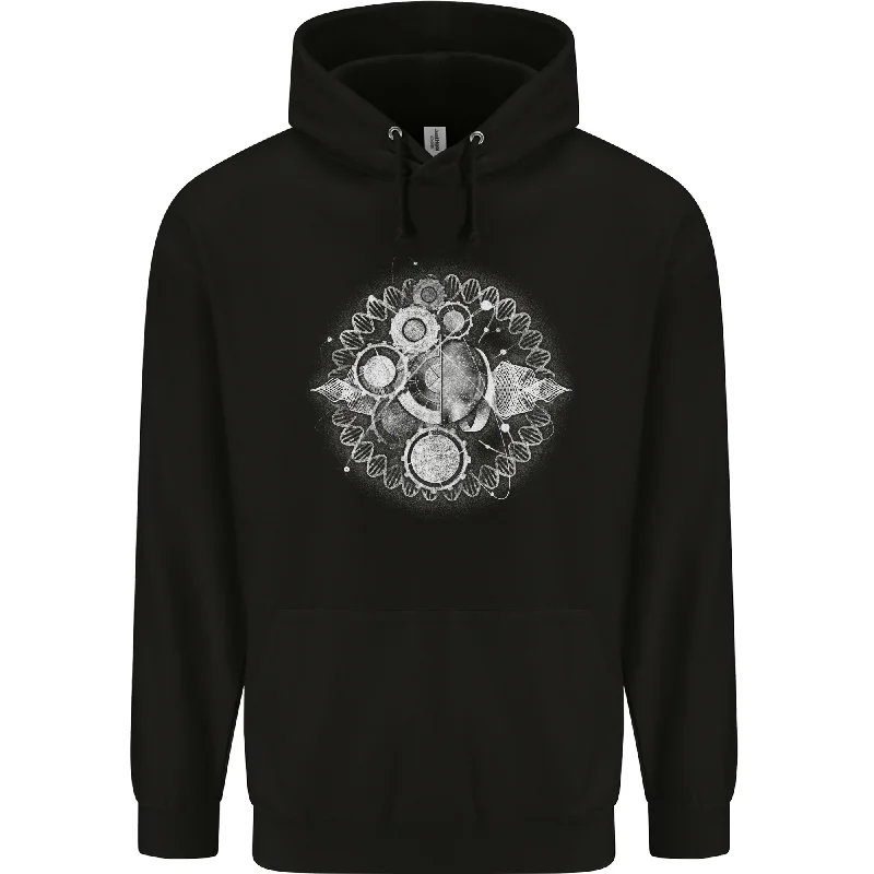 Bargain Prices Universe Clock Cosmos Planets Space Mens 80% Cotton Hoodie