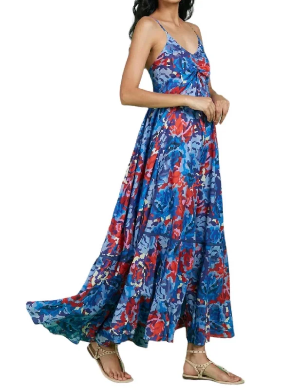 Savings Galore Tatiana Maxi Dress In Bikaner Blue