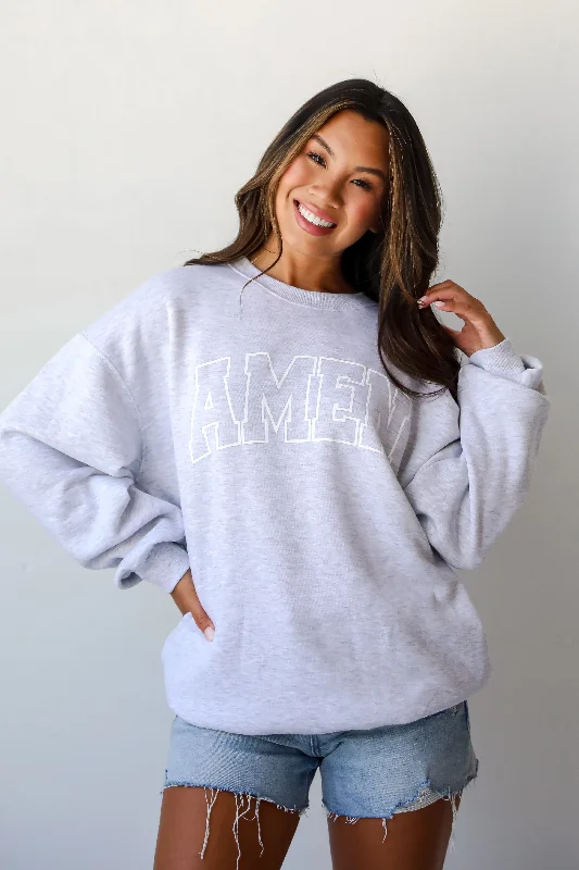 Warehouse Sale Heather Grey Amen Sweatshirt