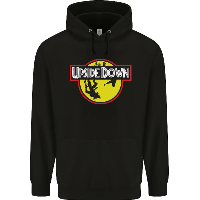 Can't Miss Upside Down SCI-FI TV Program Mens 80% Cotton Hoodie