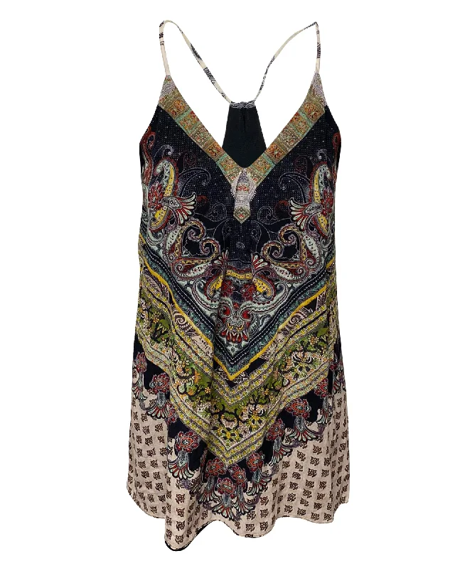 Lowest Prices Alice + Olivia Pattern Mini Dress in Multicolor Print Silk