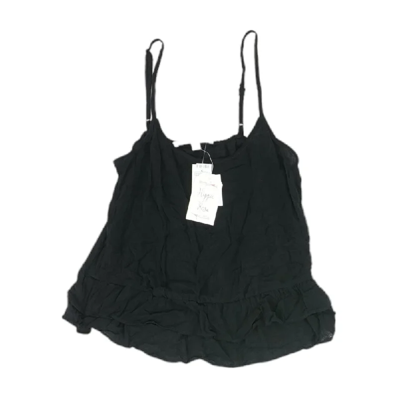 Shop and Save Black Solid Cropped Tank