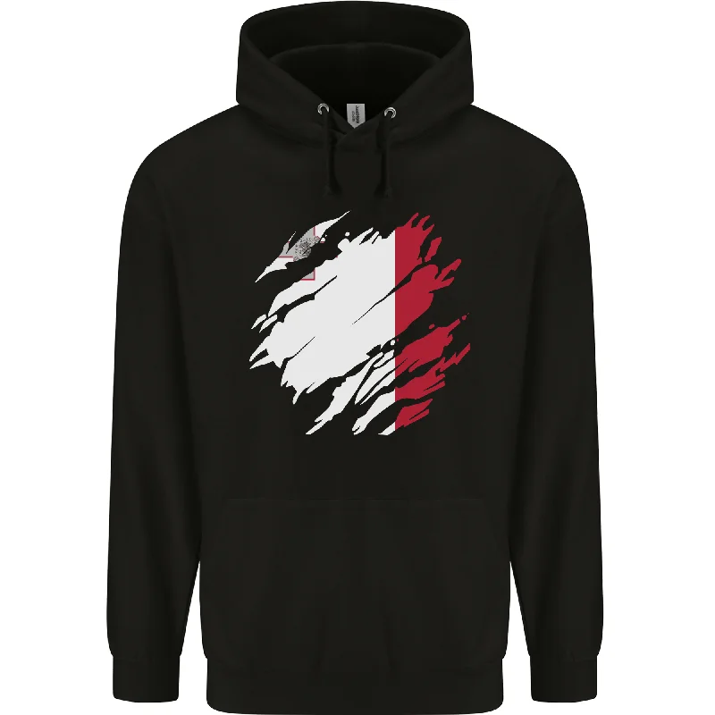 Online Specials Torn Malta Flag Maltese Day Football Mens 80% Cotton Hoodie