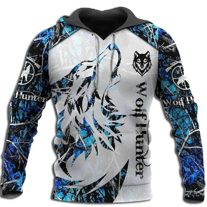 Deal Dash Wolf Hunter 3D Printed Hoodie / Casual Unisex Hooded Clothing With Animal Pattern