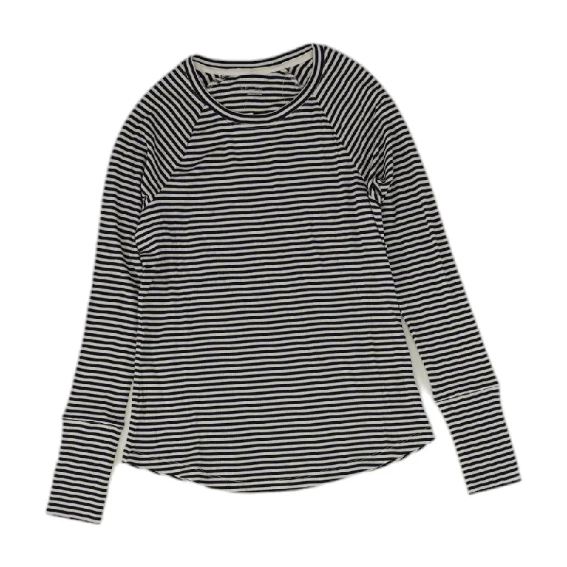 New Deals Navy Striped Crewneck Knit Top