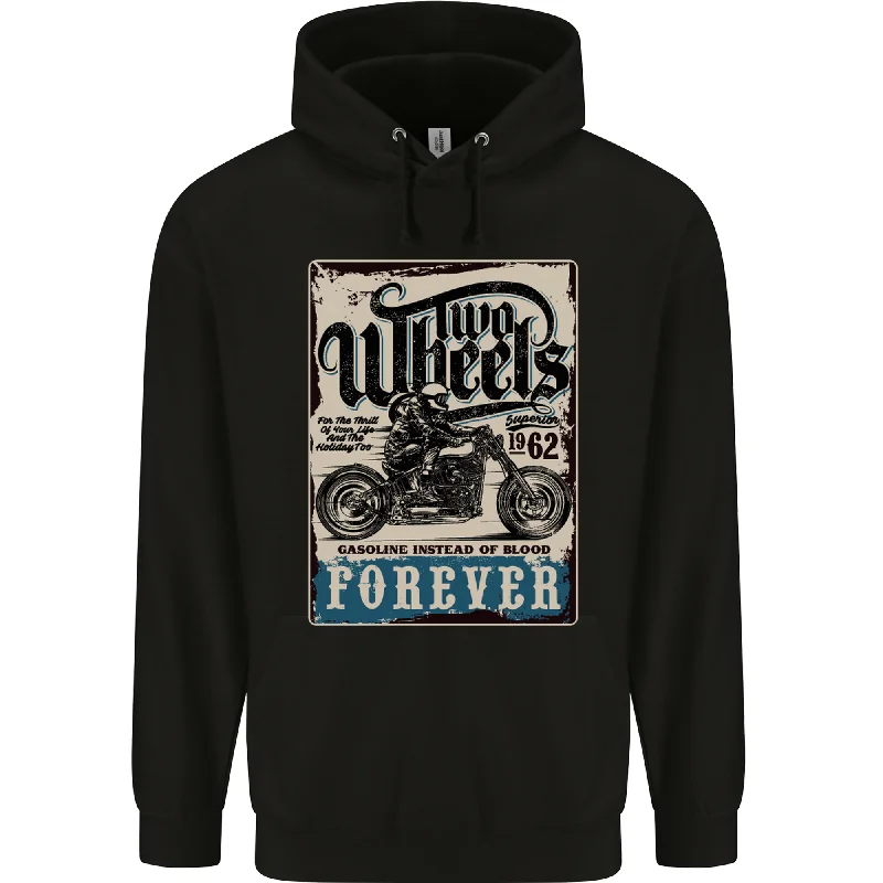 Low Prices Two Wheels Biker Motorcycle Motorbike Mens 80% Cotton Hoodie